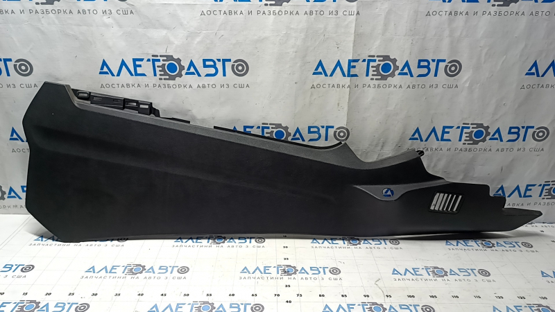 Накладка центральной консоли боковая правая Ford Edge 15-18 черная, царапины, погнута