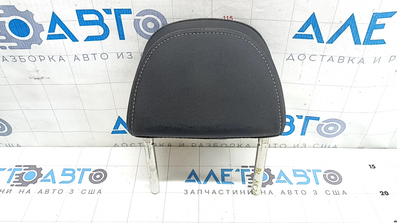 Подголовник 2 ряда левый Audi A5 F5 20-24 5D кожа черная с серой строчкой, замят