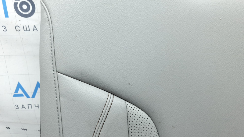 Спинка заднего ряда сидений правая 2 ряд Jeep Compass 22-26 кожа серая, белая+коричневая строчка, перфорация, под химчистку
