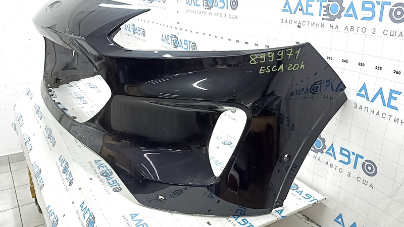 Чёрный бампер для Ford Escape MK4 20-22, наличие нештатных отверстий