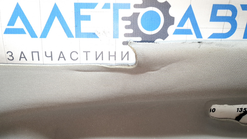 Обшивка потолка Jeep Compass 22-23 под панораму, серая, под чистку, заломы, отклеен кронштейн