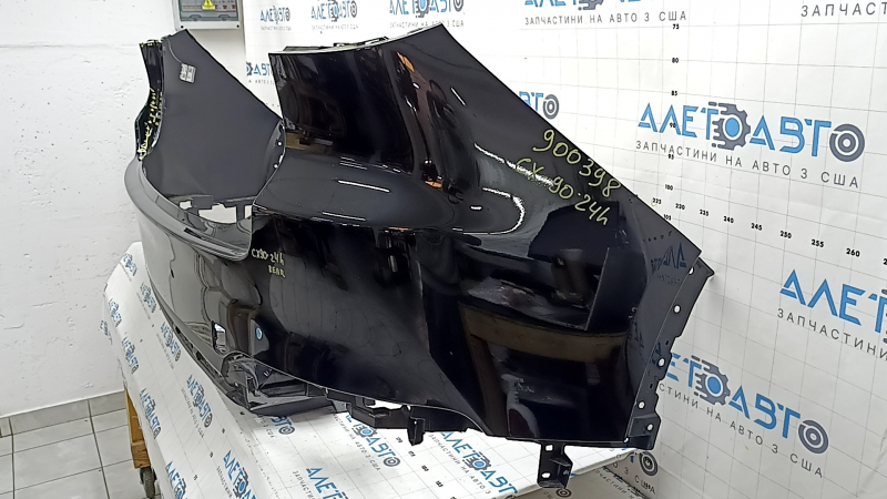 Бампер задний голый Mazda CX-90 24-26 под парктроники, примят, царапины