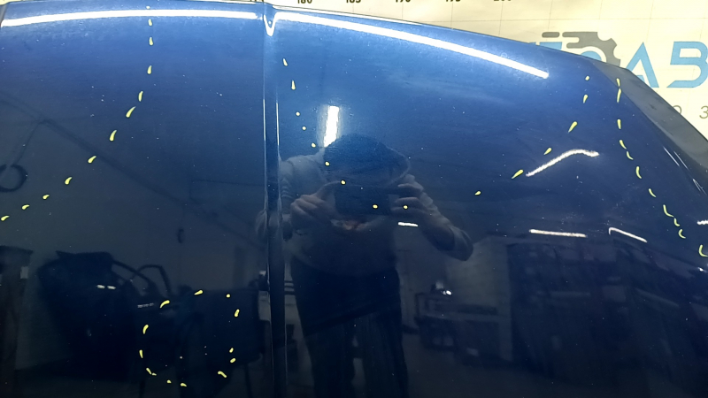 Капот голый Hyundai Elantra AD 19-20 сталь, синий VU, песок, тычка
