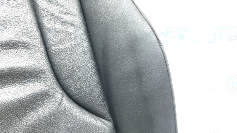 Обшивка подушки пассажирского сидения Audi Q5 8R 13-17 кожа черная, с подогревом, потёртость, тычки