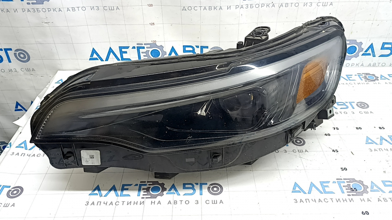 Фара передняя левая в сборе Jeep Cherokee KL 19-23 LED, под полировку, паутинка