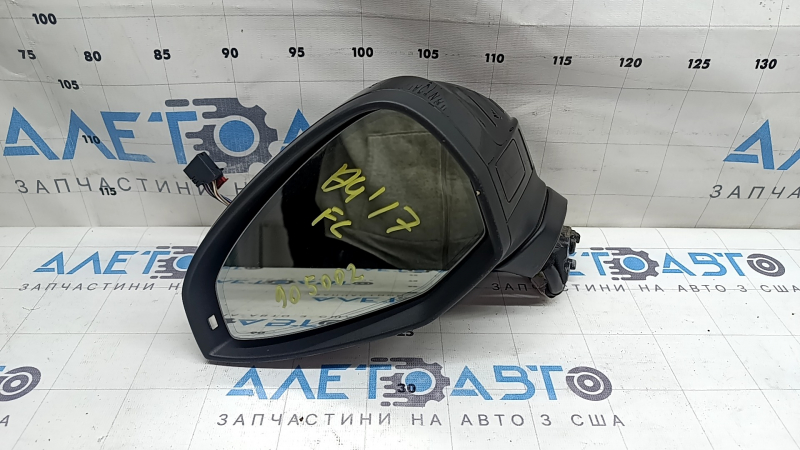Зеркало боковое левое в сборе Audi A4 B9 20-25 15 пинов, серебро, поворотник, автозатемнение, под память, BSM, царапины