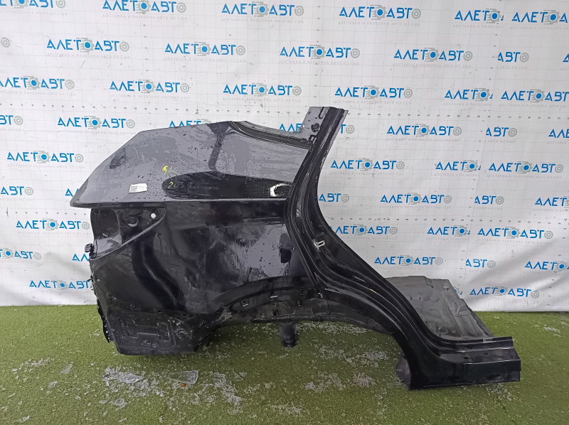 Четверть крыло заднее правое Hyundai Santa FE Sport 13-18 отпилена, черная, тычки