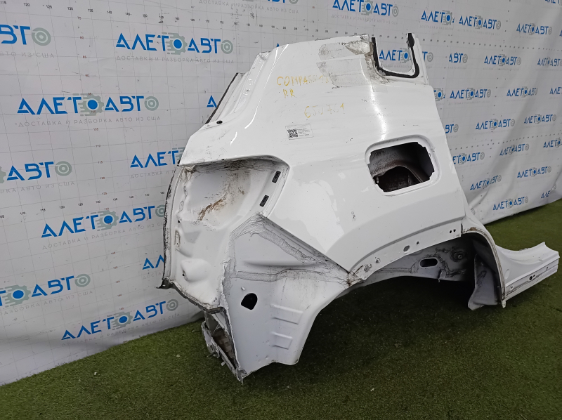 Четверть крыло задняя правая Jeep Compass 17-21 белая, отпилена, тычка