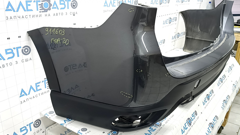 Бампер задний голый Subaru Forester 19-24 SK графит, царапины, вмятина