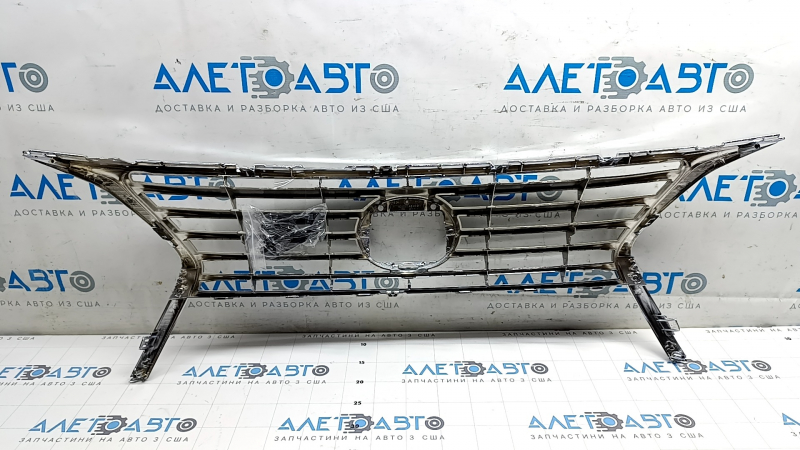Решетка переднего бампера верхняя Lexus RX350 RX450h 13-15 рест хром F-sport