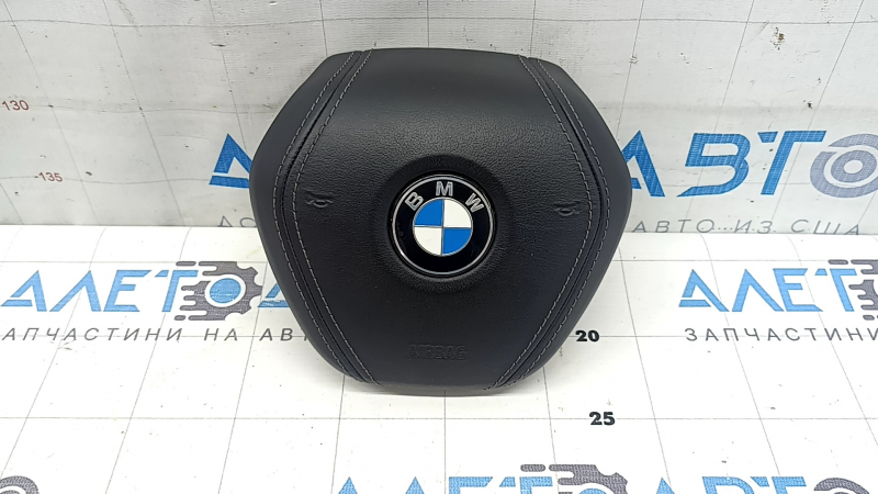 Подушка безопасности руля для BMW 7 G11 G12, без дефектов, черного цвета.