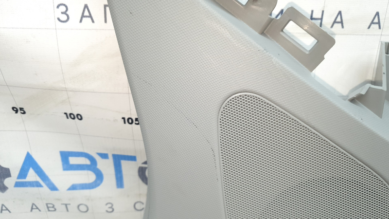 Накладка задней стойки за форточкой правая Audi Q5 80A 18-25 серая, под динамик, царапины