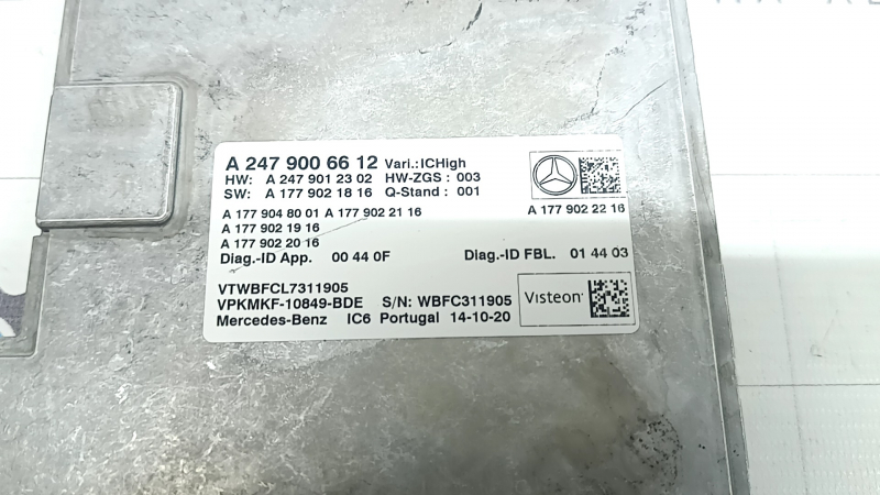 Dashboard Instrument Control Unit Mercedes X247 GLB 20-26