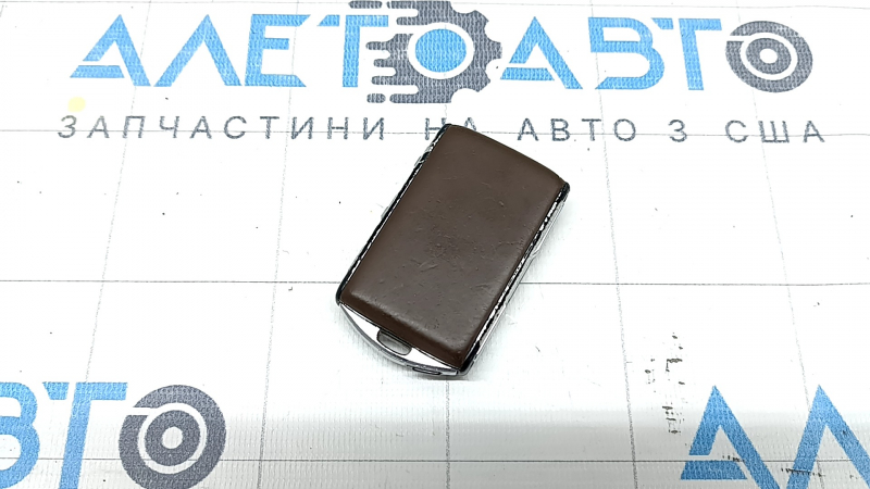 Ключ Volvo XC60 18-26 keyless, 4 кнопки, кожа коричневая, полез хром, тычки