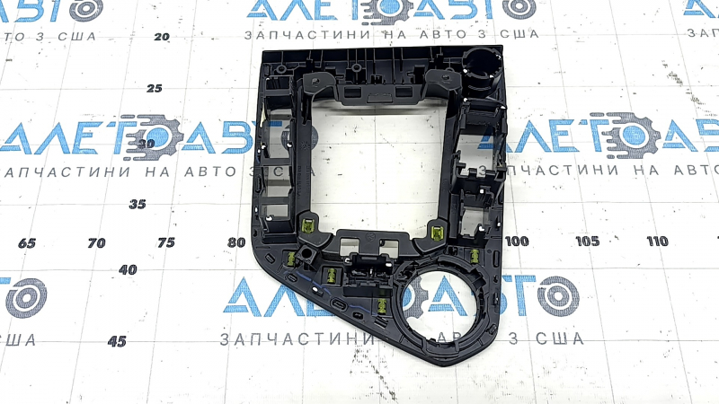 Накладка шифтера КПП VW Tiguan 18-21 без кнопки Start-Stop, с накладкой 4Motion, графит