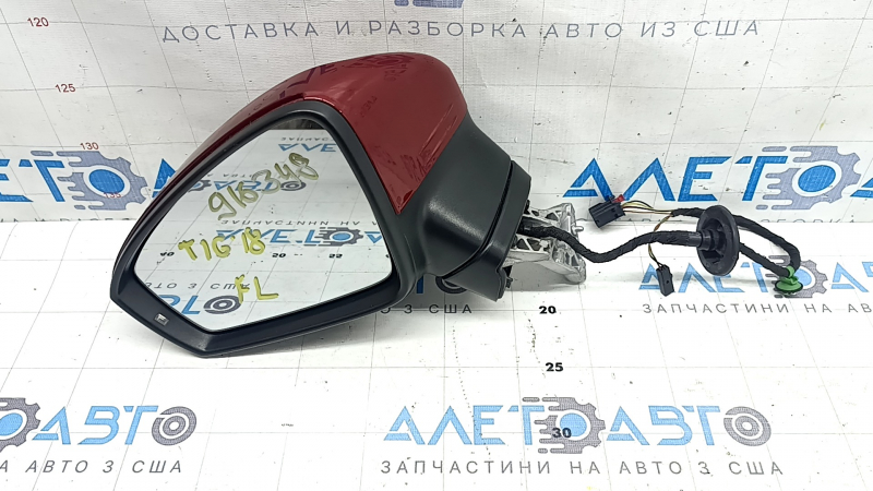 Боковое зеркало для Volkswagen Tiguan 2018-2024, левая сторона в отличном состоянии.