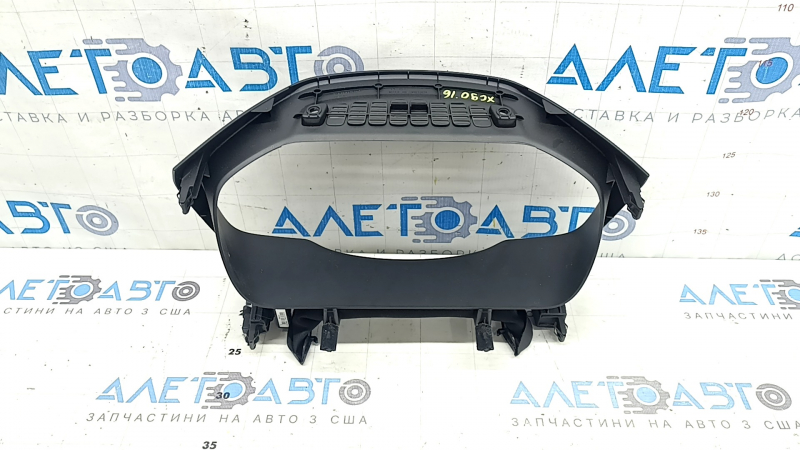 Накладка щитка приборов Volvo XC90 16-25 черная, с накладкой
