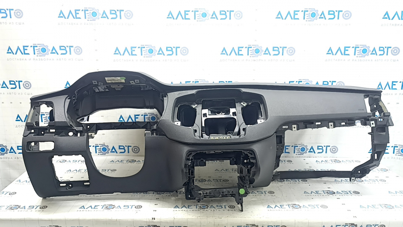 Торпедо передняя панель с AIRBAG Volvo XC90 17-25 тип 1, черная, с простой проекцией, тычка