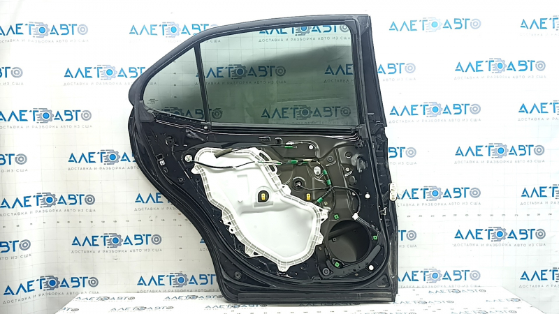 Дверь в сборе задняя левая Toyota Camry v70 18-24 черный 218, вмятина