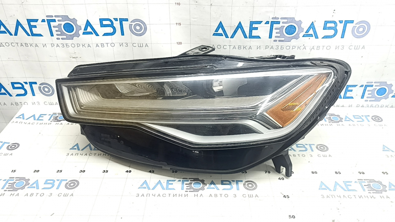 Фара передняя левая в сборе Audi A6 C7 16-18 рест LED, сломано крепление