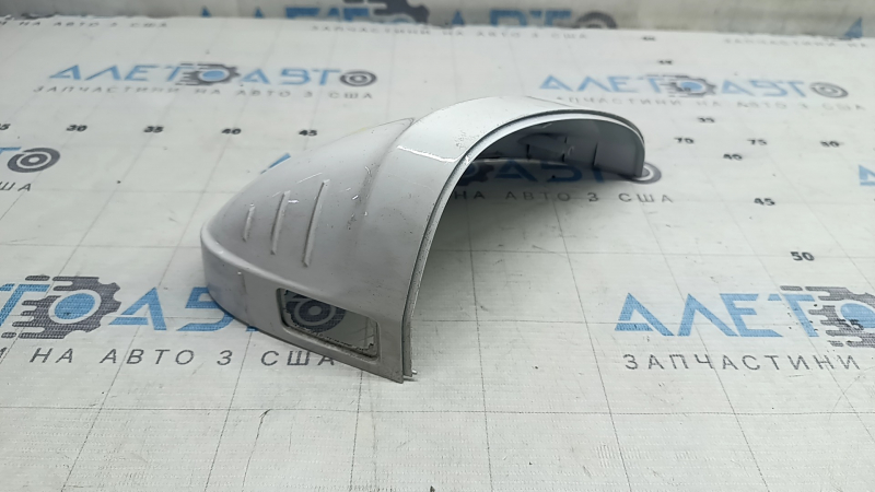 Крышка бокового зеркала правая Audi A5 F5 18-25 под BSM, белая, надлом крепления