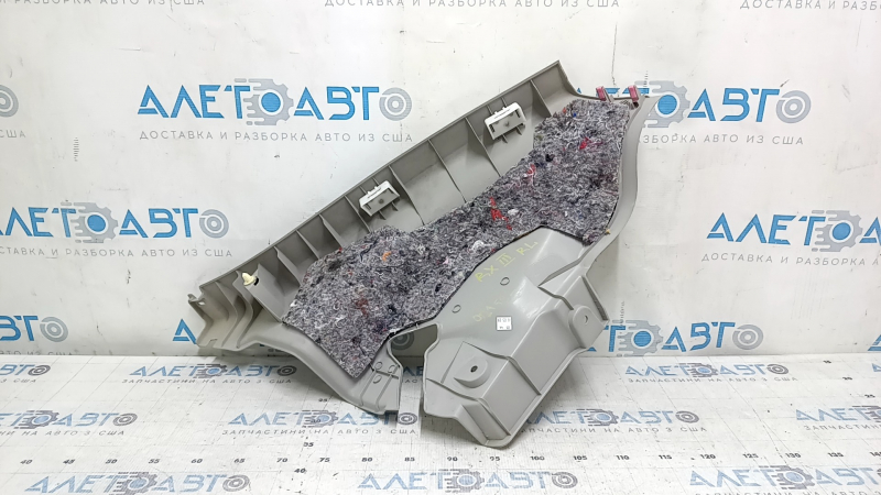 Накладка задней стойки нижняя левая Lexus RX350 RX450h 10-12 серая, царапины