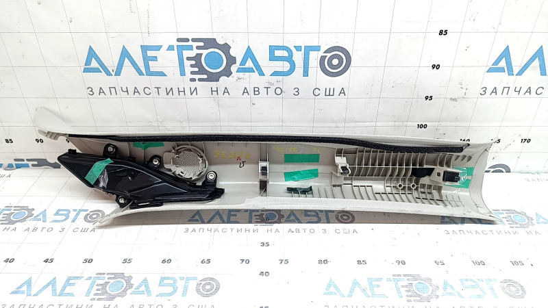 Накладка передней стойки верхняя левая Mazda CX-5 17-25 под динамик, серая, под химчистку