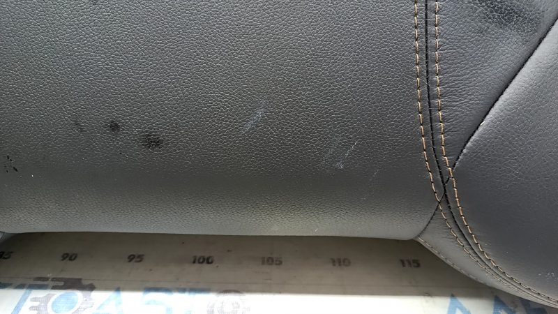 Подушка заднего ряда сидений 2 ряд Mazda CX-5 23-25 кожа черная с перфорацией, с коричневой строчкой, под чистку