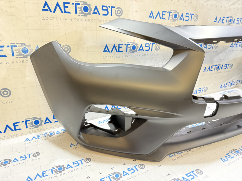 Бампер передний голый Infiniti Q50 18-20 без парктроников, без омывателей
