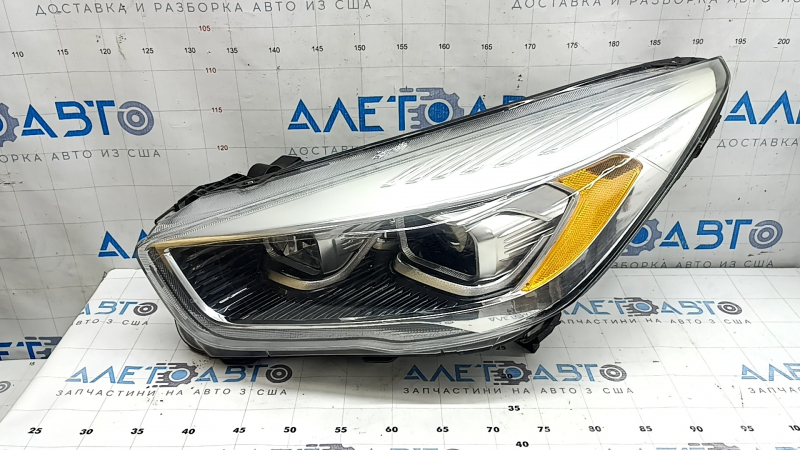 Фара передняя левая в сборе Ford Escape MK3 17-19 рест, ксенон+led, светлая
