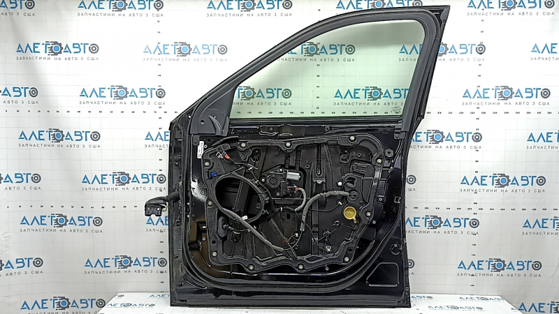 Дверь в сборе передняя правая Jeep Grand Cherokee WL 21-26 PHEV, триплекс, черный PXJ, тычки