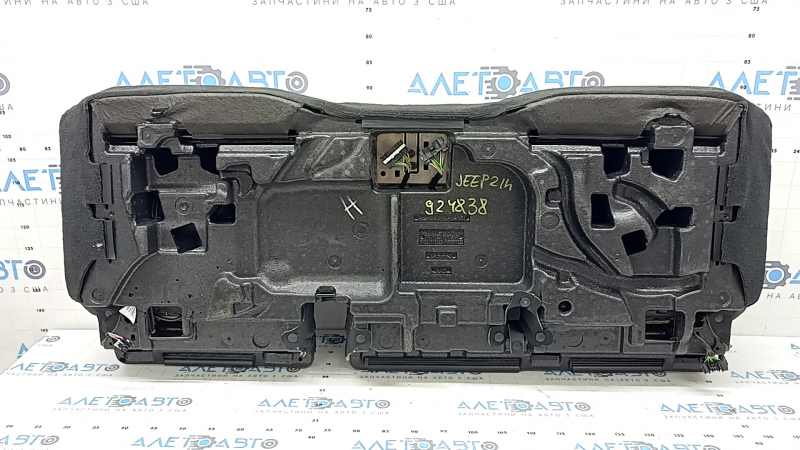 Подушка заднего ряда сидений 2 ряд Jeep Grand Cherokee WL 22-24 кожа черная серая строчка, с подогревом
