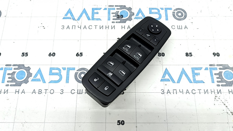 Управление стеклоподъемником передним левым Jeep Grand Cherokee WK2 16-21 черное, 2 авто, под автоскладывание зеркал