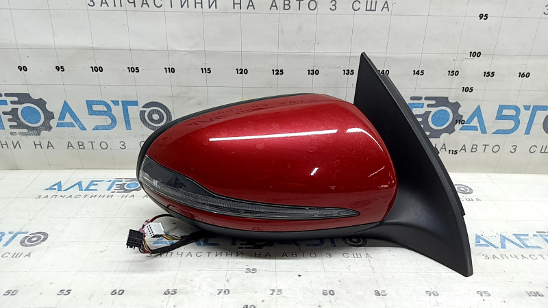 Зеркало боковое правое в сборе Mercedes H247 GLA 20-26 8+7+1 пин, поворотник, подогрев, память, BSM, автоскладывание, красное