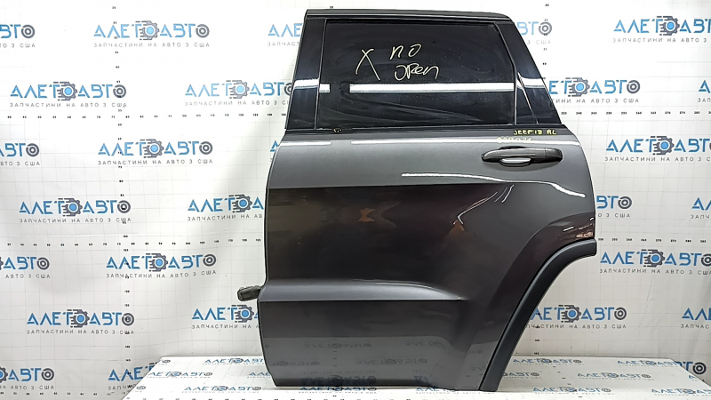 Дверь в сборе задняя левая Jeep Grand Cherokee WK2 11-21 тонировка, графит PAU, тычка на молдинге