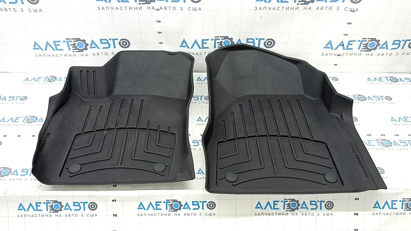 Коврики салона передние резина Jeep Grand Cherokee WK2 16-22 черная, 2 шт, WeatherTech