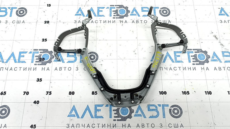 Накладка кнопок руля Jeep Grand Cherokee WK2 14-19 серая, Trailhawk, трещины в креплениях