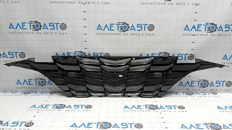 Решетка радиатора grill Hyundai Elantra 21-23 черная без радара, N model, EUR