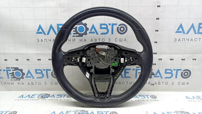 Руль голый Honda Insight 19-22 кожа черный, с задней и верхней накладкой, царапины, тычки