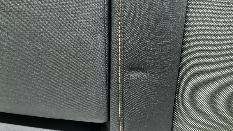 Спинка заднего ряда сидений 2 ряд левая Honda CRV 23-26 без airbag, ткань черная с оранжевой строчкой, Sport,, примята