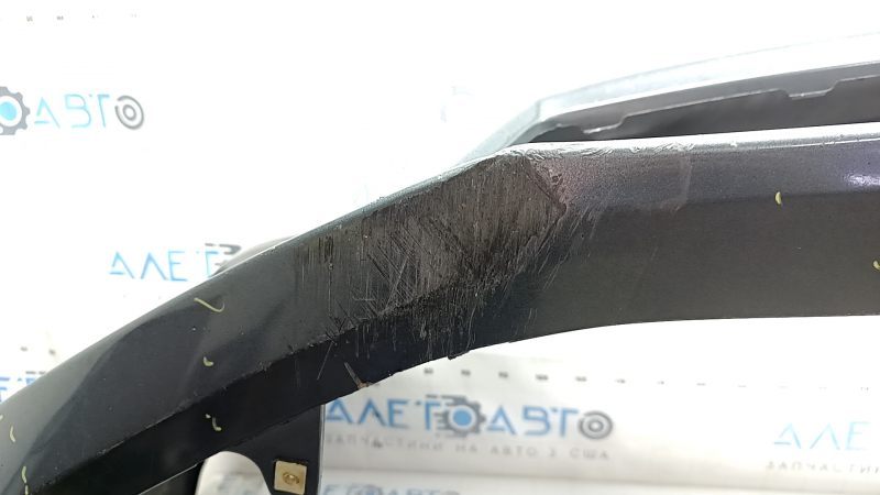 Бампер передний голый Toyota Camry v50 12-14 usa LE XLE, графит, сколы, царапины, надломаны крепления, прижат, надрыв