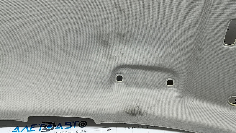 Обшивка потолка Hyundai Tucson 22-26 без люка, серая, заломы, под химчистку