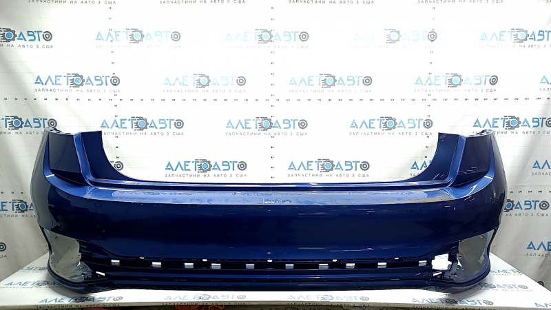 Бампер задний голый VW Jetta 22-26 синий LR5Z, сколы, потерт