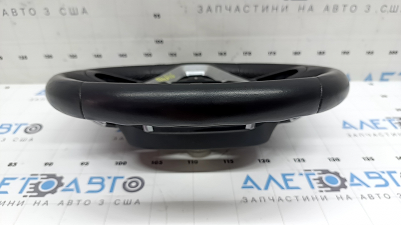 Руль голый BMW X3 G01 18-24 кожа, черный, с подогревом, с накладкой, с кнопкой подогрева и лепестками, царапины