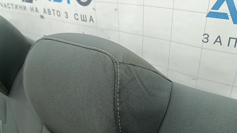 Спинка заднего ряда сидений Hyundai Elantra 21-23 ткань темно-серая, цельная спинка, под чистку, примята