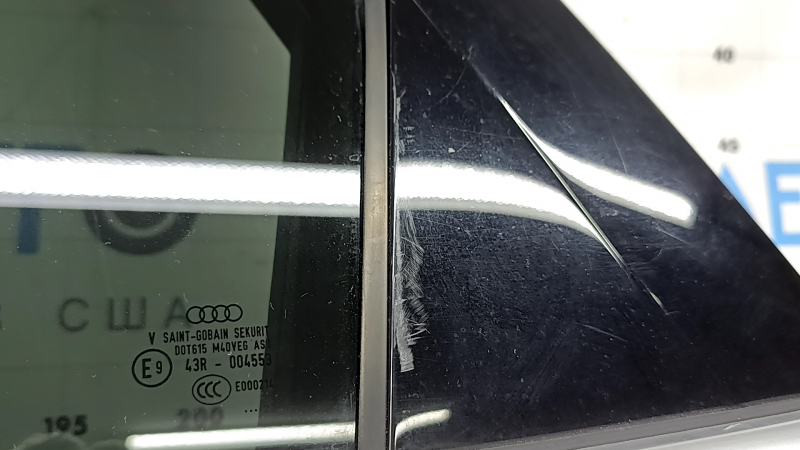 Дверь в сборе задняя левая Audi Q5 80A 18-25 keyless, тонировка, синий LX5R, вмятина, тычка, царапины на накладке