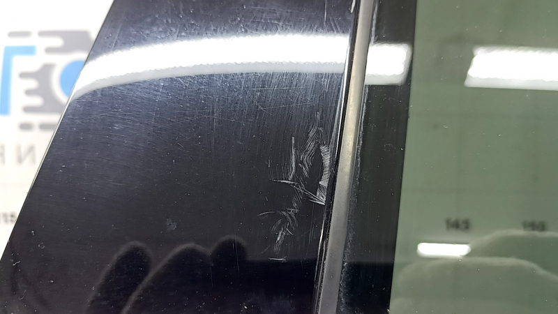 Дверь в сборе задняя левая Audi Q5 80A 18-25 keyless, тонировка, синий LX5R, вмятина, тычка, царапины на накладке