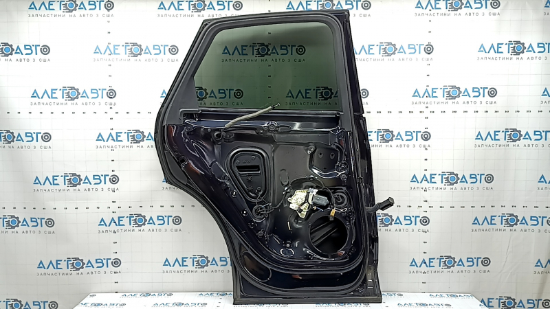 Дверь в сборе задняя левая Audi Q5 80A 18-25 keyless, тонировка, синий LX5R, вмятина, тычка, царапины на накладке