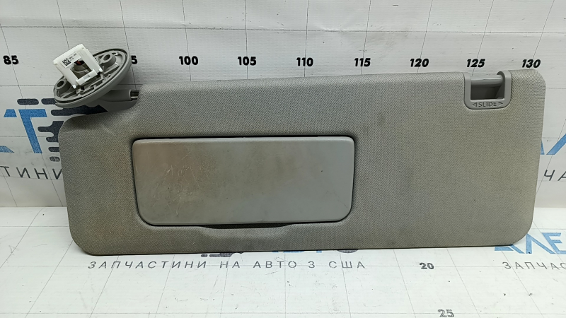 Козырек левый Toyota Sienna 21-26 серый, с подсветкой, без крючка, под химчистку