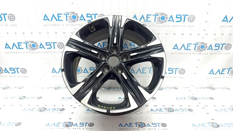 Диск колесный R18 x 7.5J ET50.5 Kia K5 21-24 черный, легкая бордюрка, полез лак
